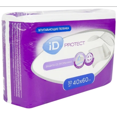 Пеленки впитывающие 40*60 №30 ID PROTECT