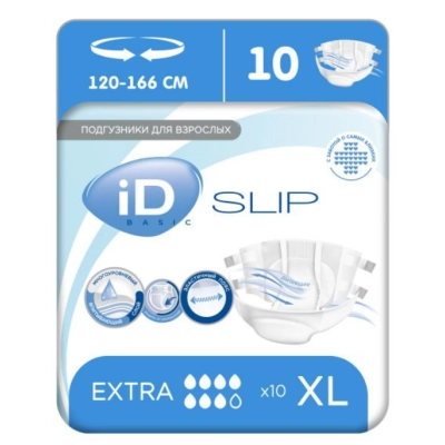 Подгузники для взрослых ID SLIP BASIC  размер XL 30 шт